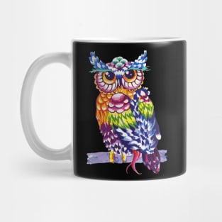 Rainbow Owl Mug